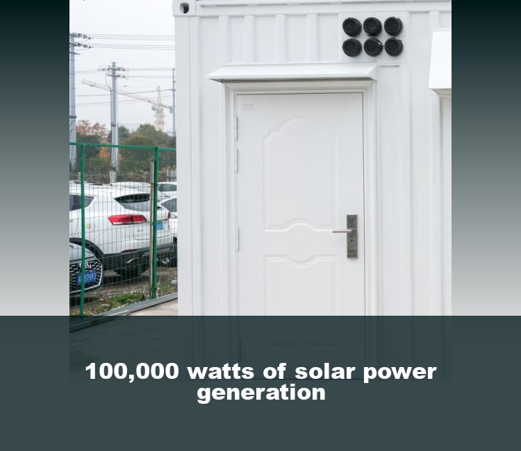 100,000 watts of solar power generation