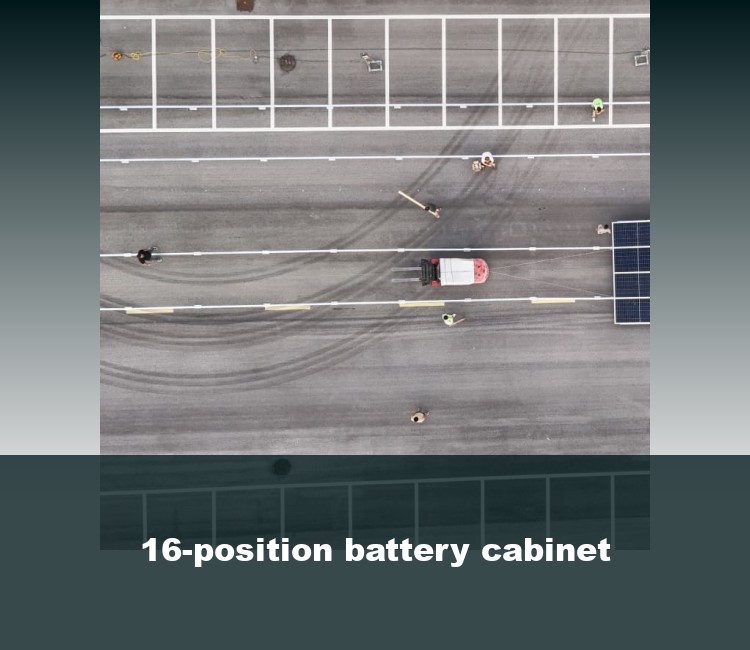 16-position battery cabinet