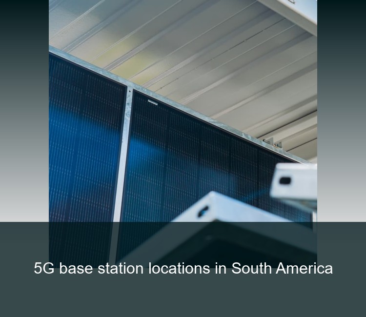5G base station locations in South America
