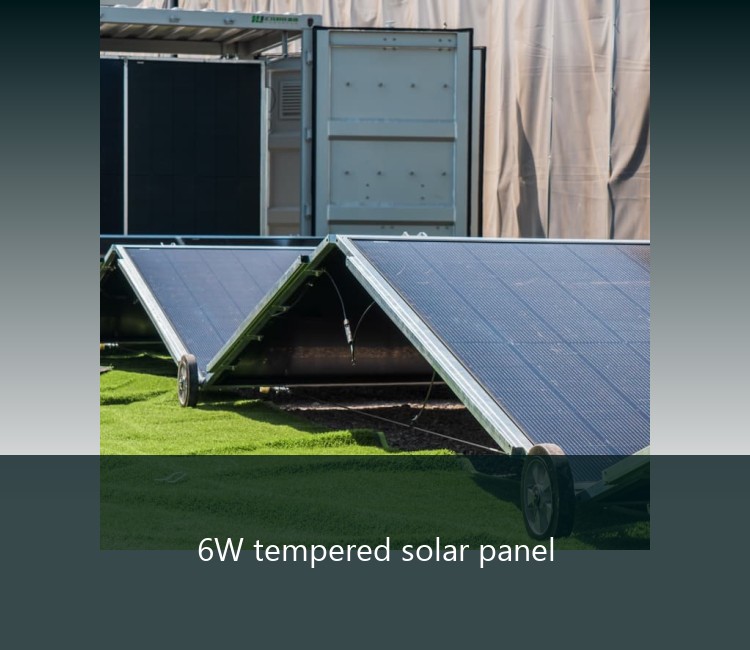6W tempered solar panel