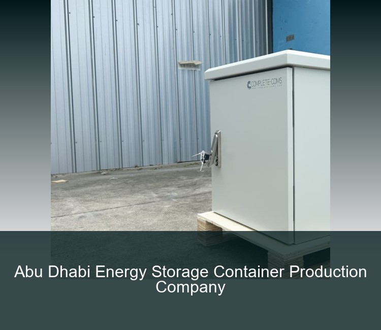 Abu Dhabi Energy Storage Container Production Company