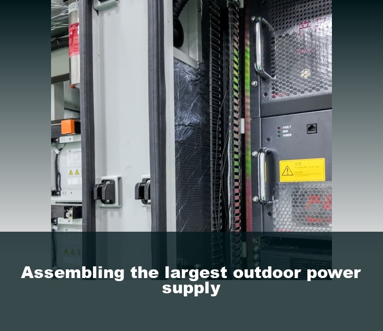Assembling the largest outdoor power supply