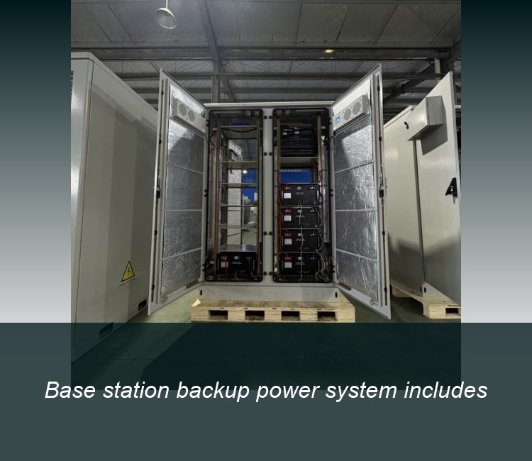 Base station backup power system includes