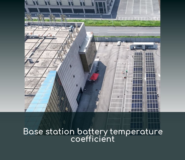 Base station battery temperature coefficient