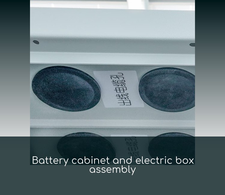 Battery cabinet and electric box assembly