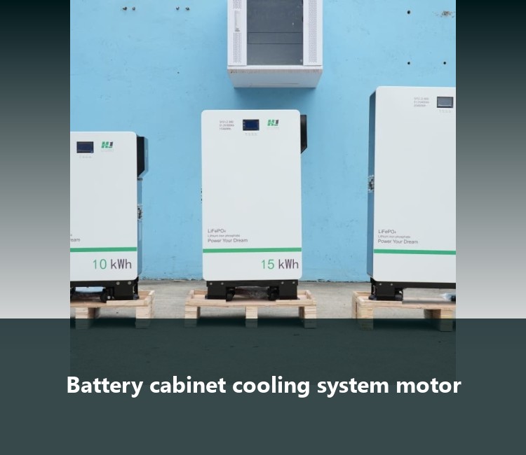 Battery cabinet cooling system motor