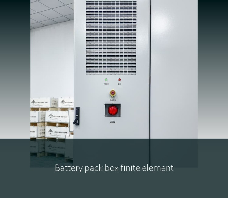 Battery pack box finite element