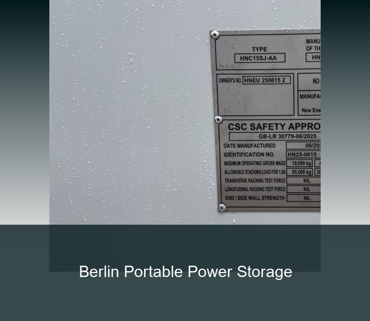 Berlin Portable Power Storage