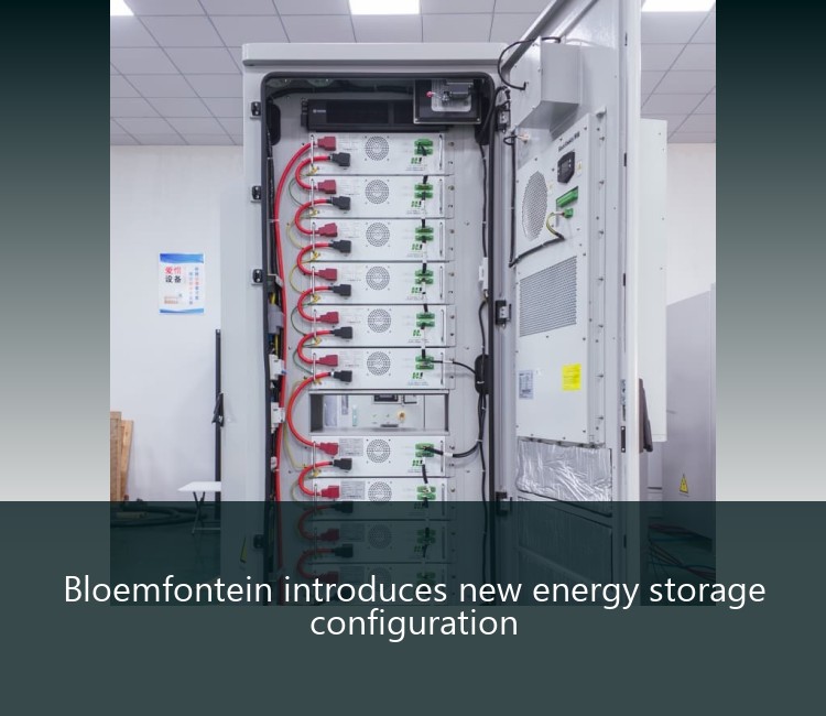 Bloemfontein introduces new energy storage configuration