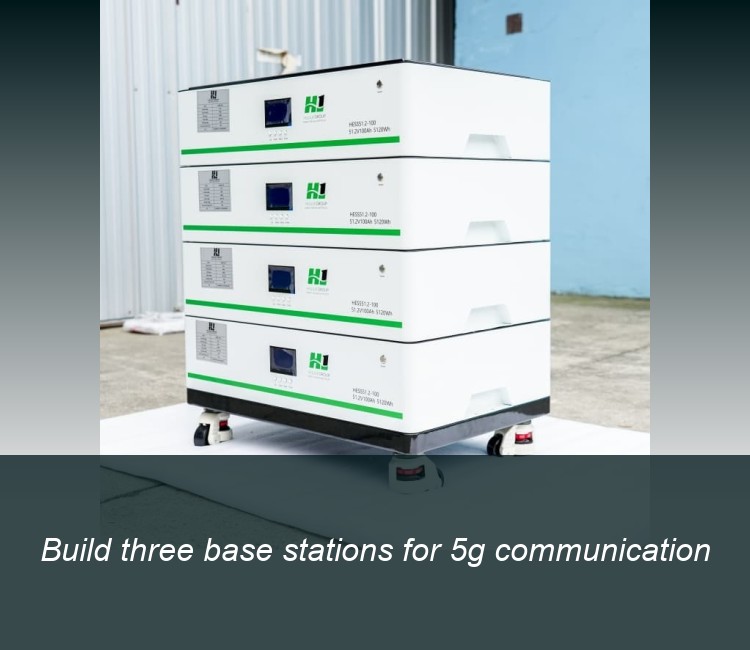 Build three base stations for 5g communication