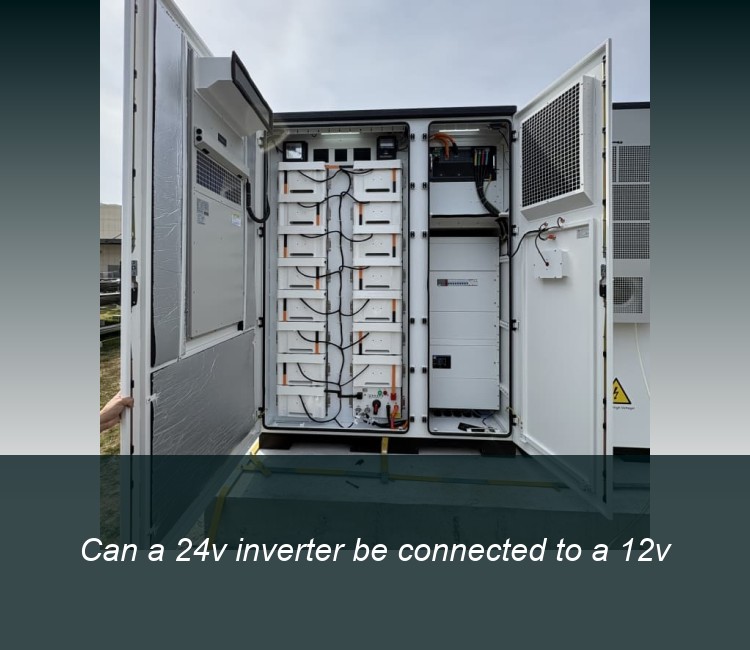 Can a 24v inverter be connected to a 12v