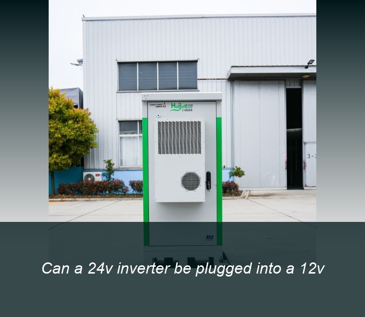 Can a 24v inverter be plugged into a 12v