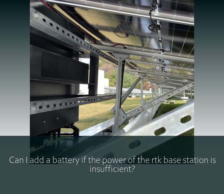 Can I add a battery if the power of the rtk base station is insufficient?
