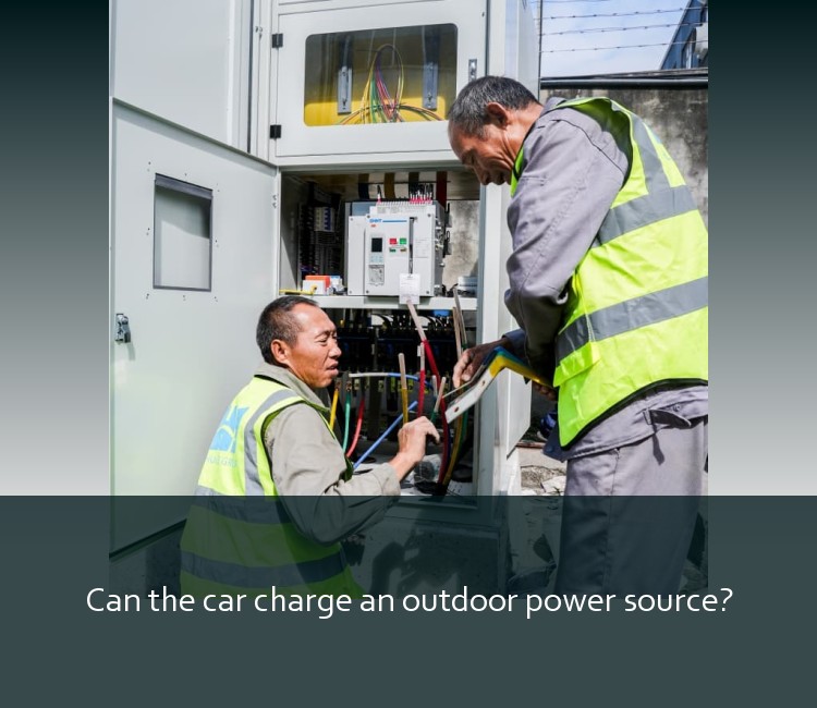 Can the car charge an outdoor power source?