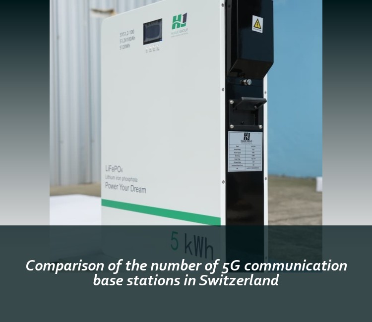 Comparison of the number of 5G communication base stations in Switzerland