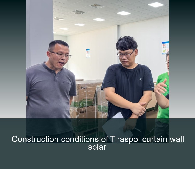Construction conditions of Tiraspol curtain wall solar