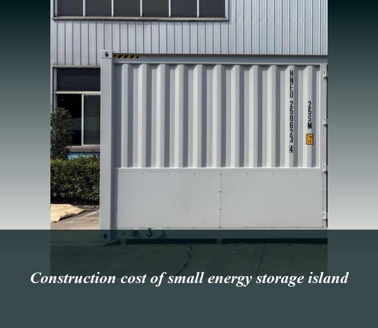 Construction cost of small energy storage island
