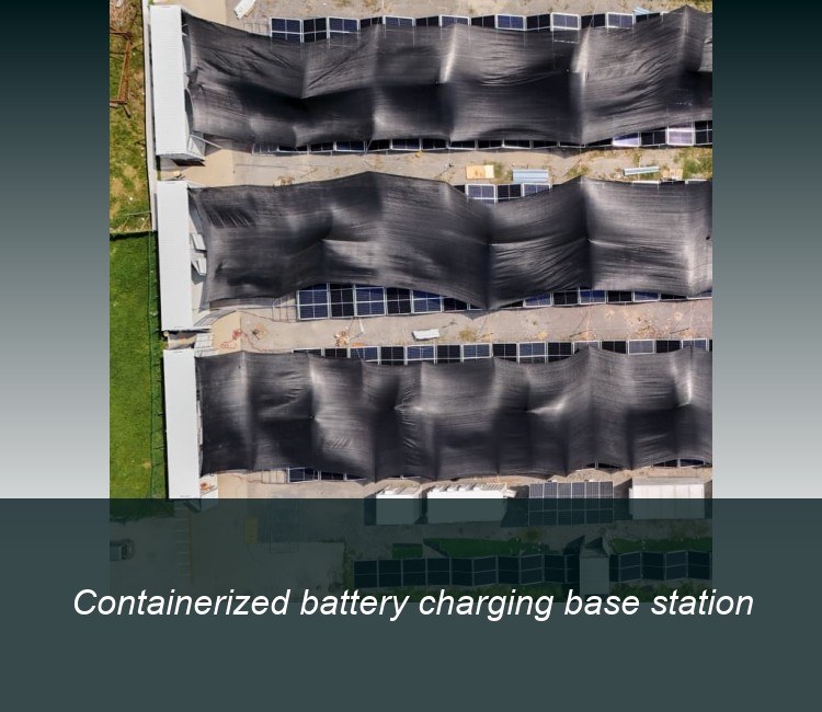 Containerized battery charging base station