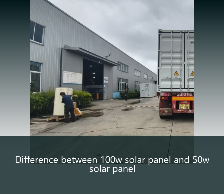 Difference between 100w solar panel and 50w solar panel