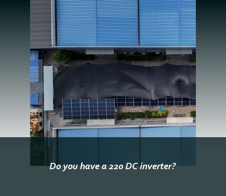 Do you have a 220 DC inverter?