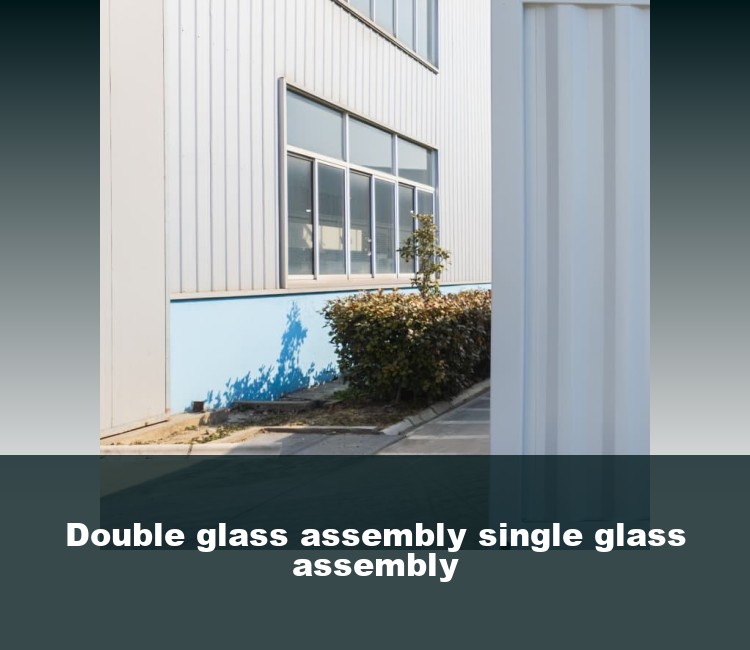 Double glass assembly single glass assembly