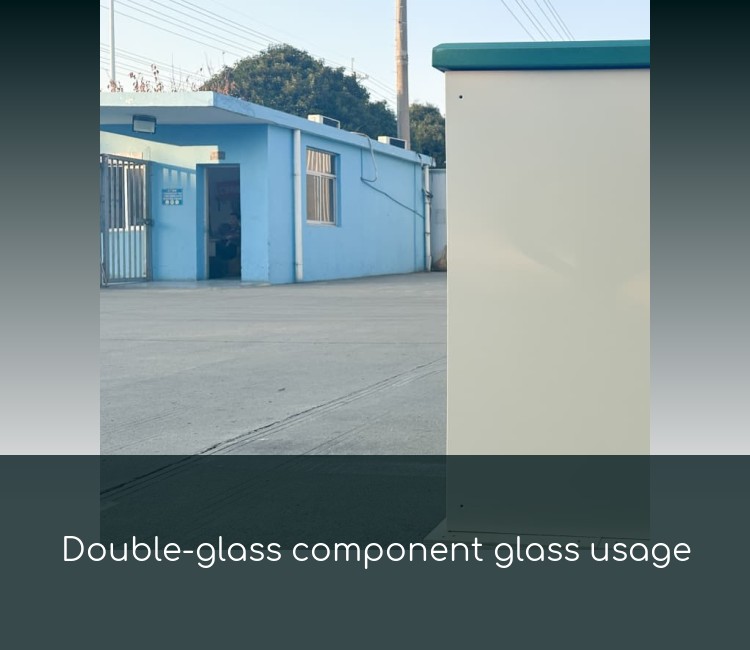 Double-glass component glass usage