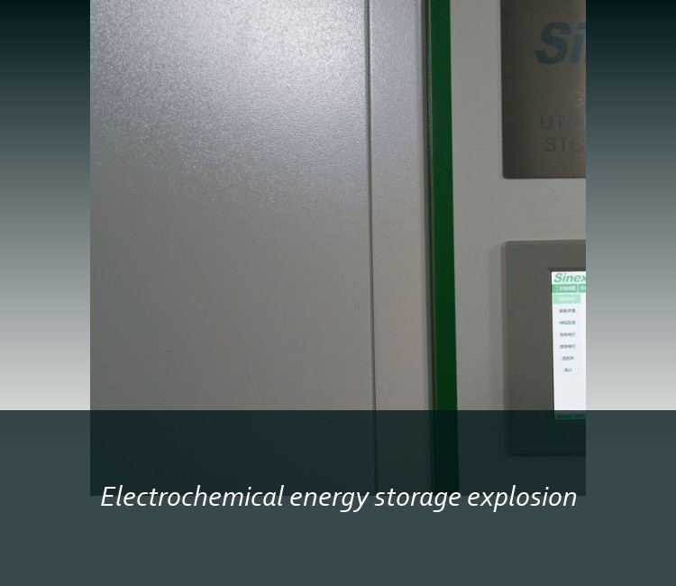 Electrochemical energy storage explosion