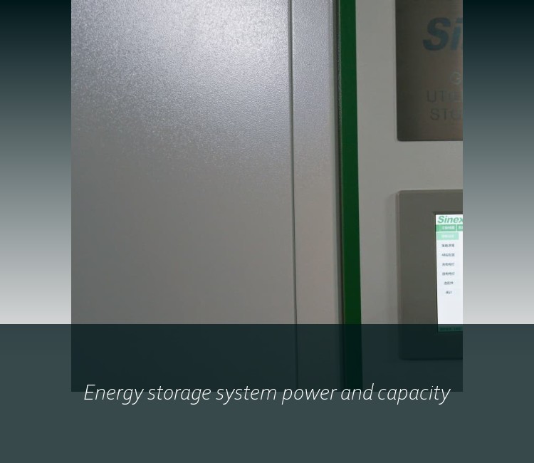 Energy storage system power and capacity