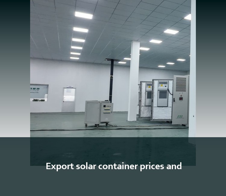 Export solar container prices and