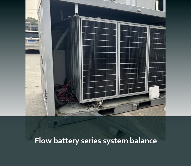 Flow battery series system balance