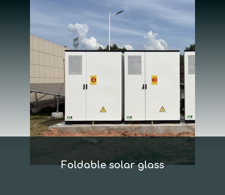 Foldable solar glass