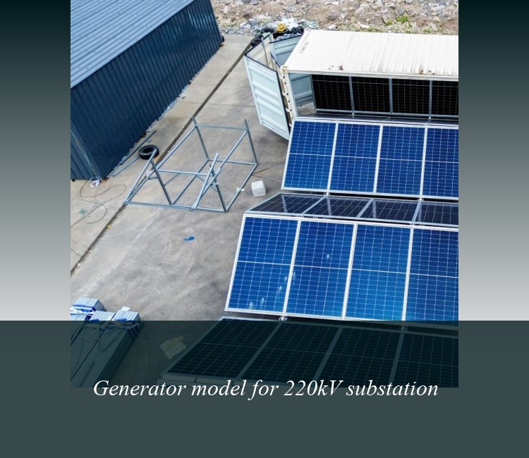 Generator model for 220kV substation