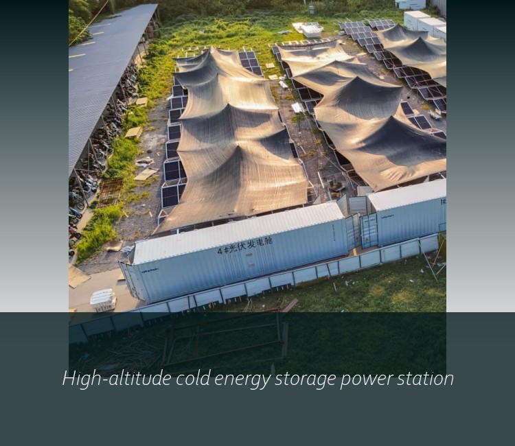 High-altitude cold energy storage power station
