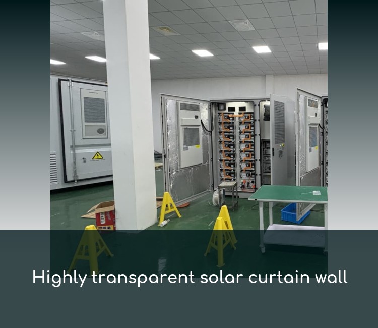 Highly transparent solar curtain wall