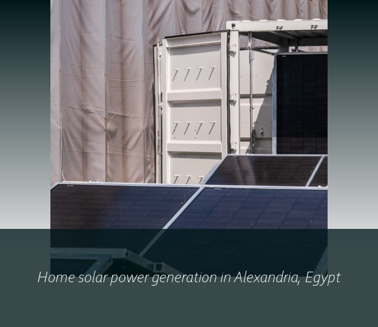 Home solar power generation in Alexandria, Egypt