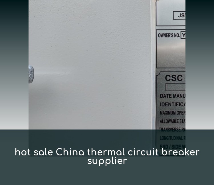 hot sale China thermal circuit breaker supplier