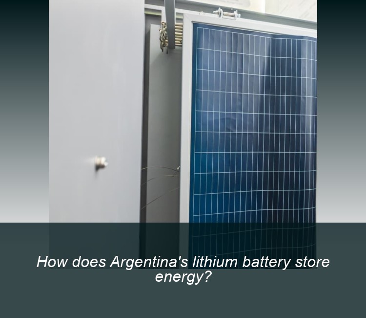 How does Argentina's lithium battery store energy?
