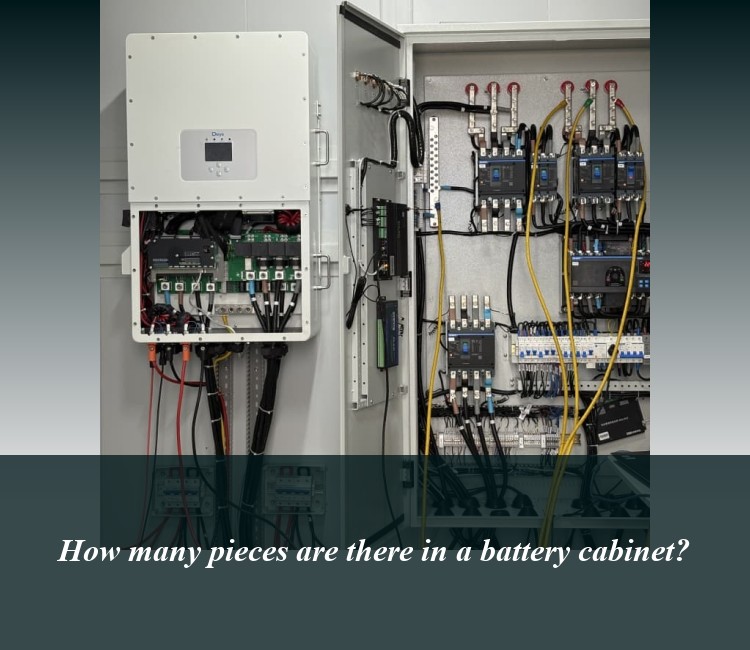 How many pieces are there in a battery cabinet?