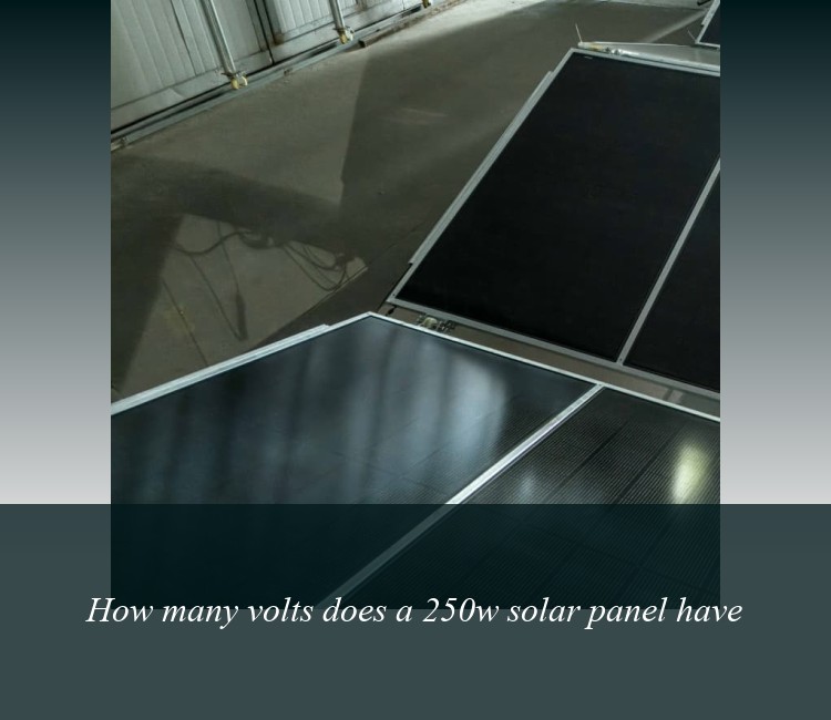 How many volts does a 250w solar panel have
