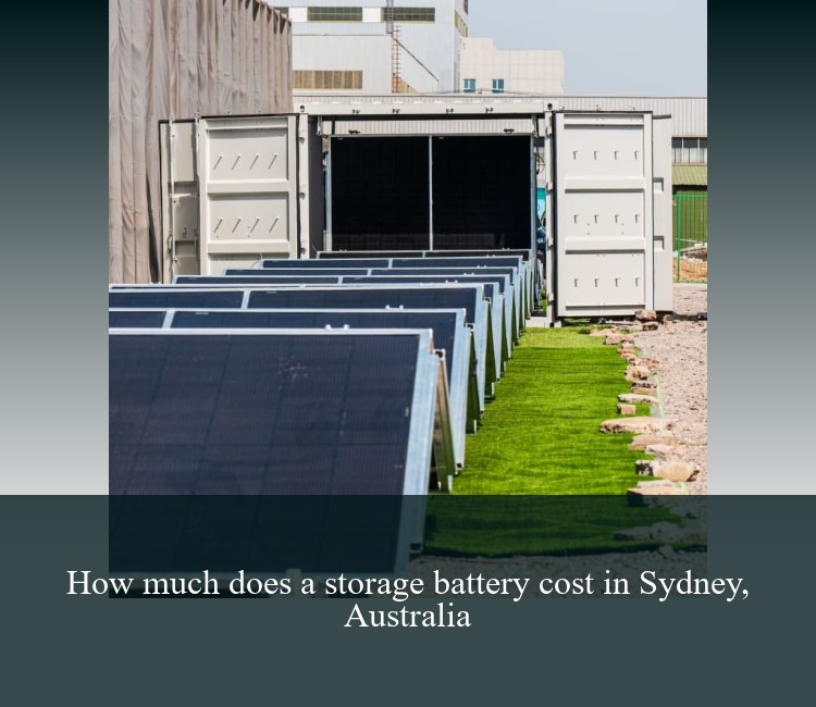 How much does a storage battery cost in Sydney, Australia