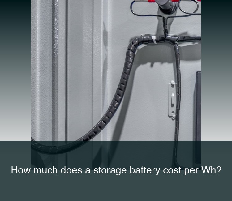 How much does a storage battery cost per Wh?