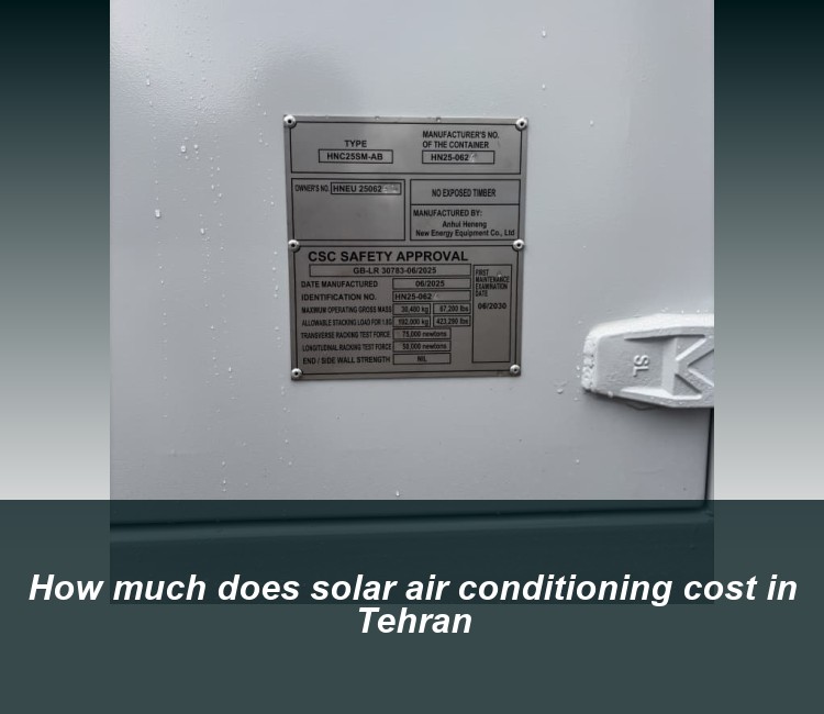 How much does solar air conditioning cost in Tehran