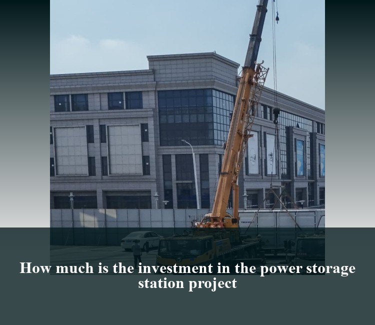 How much is the investment in the power storage station project