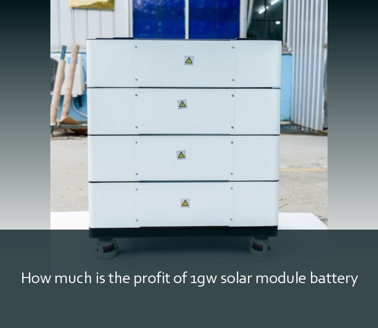 How much is the profit of 1gw solar module battery