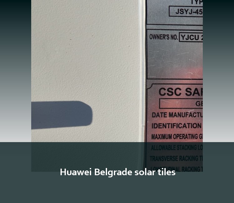 Huawei Belgrade solar tiles