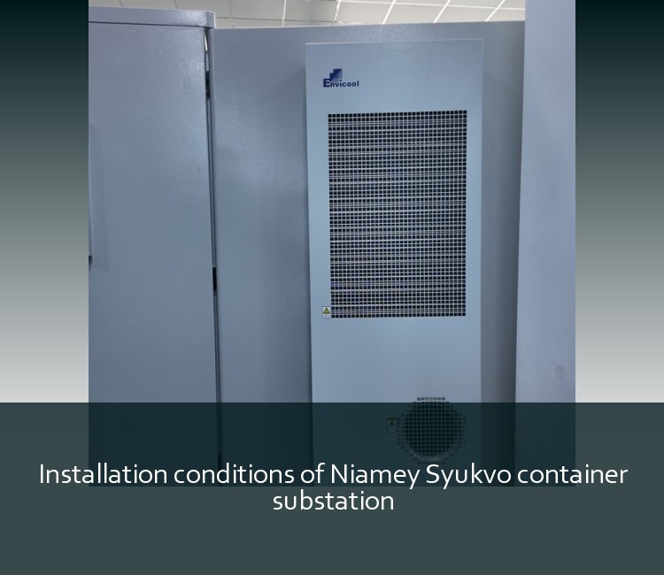 Installation conditions of Niamey Syukvo container substation