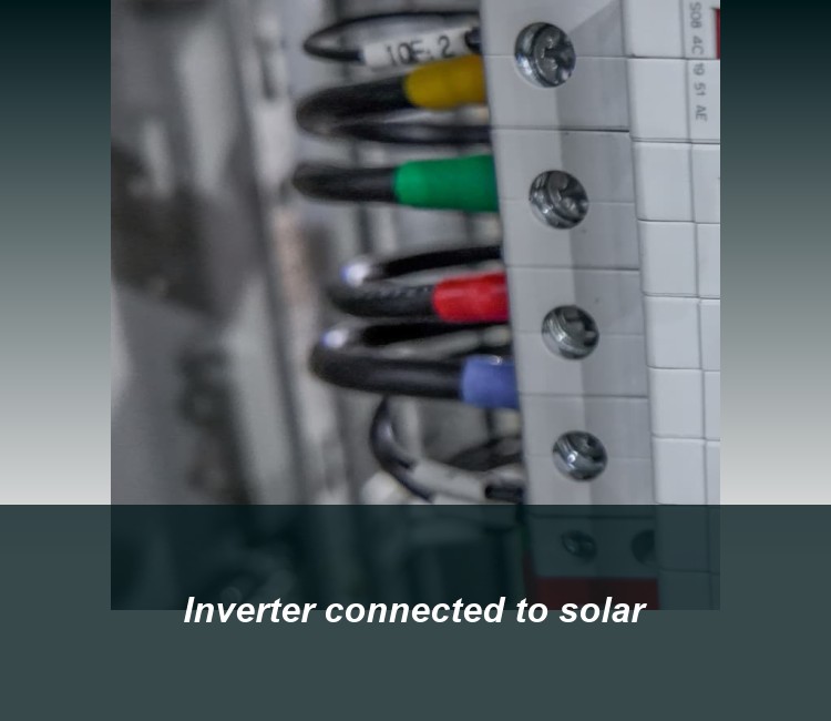 Inverter connected to solar