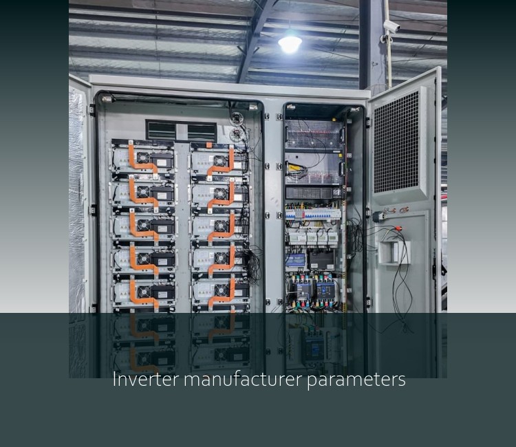 Inverter manufacturer parameters