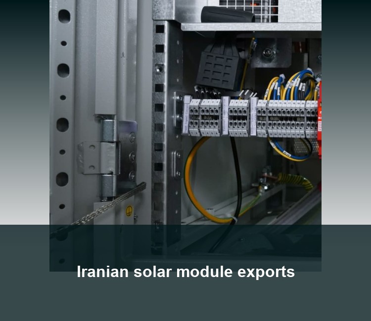 Iranian solar module exports
