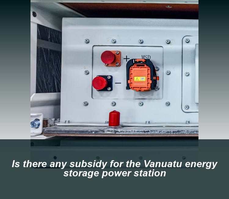 Is there any subsidy for the Vanuatu energy storage power station